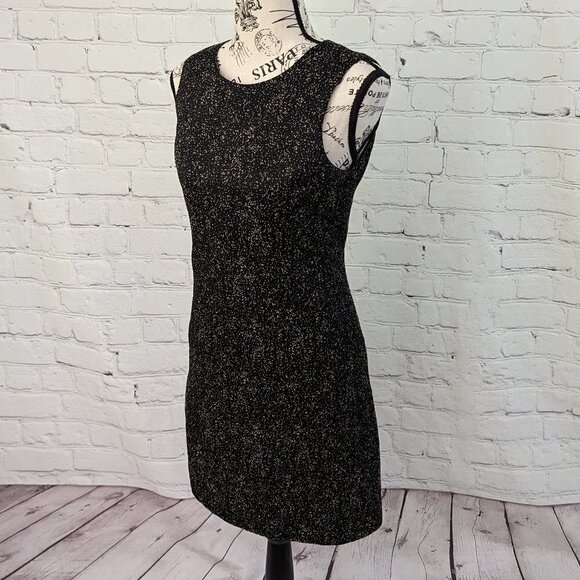 THEYSKENS' THEORY Black Gold Dino Sheath Dress 2 36 - Picture 3 of 10